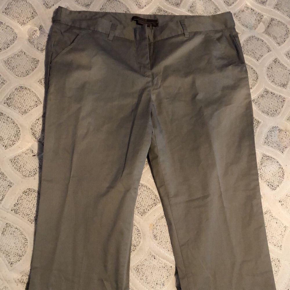 Grey crop pants